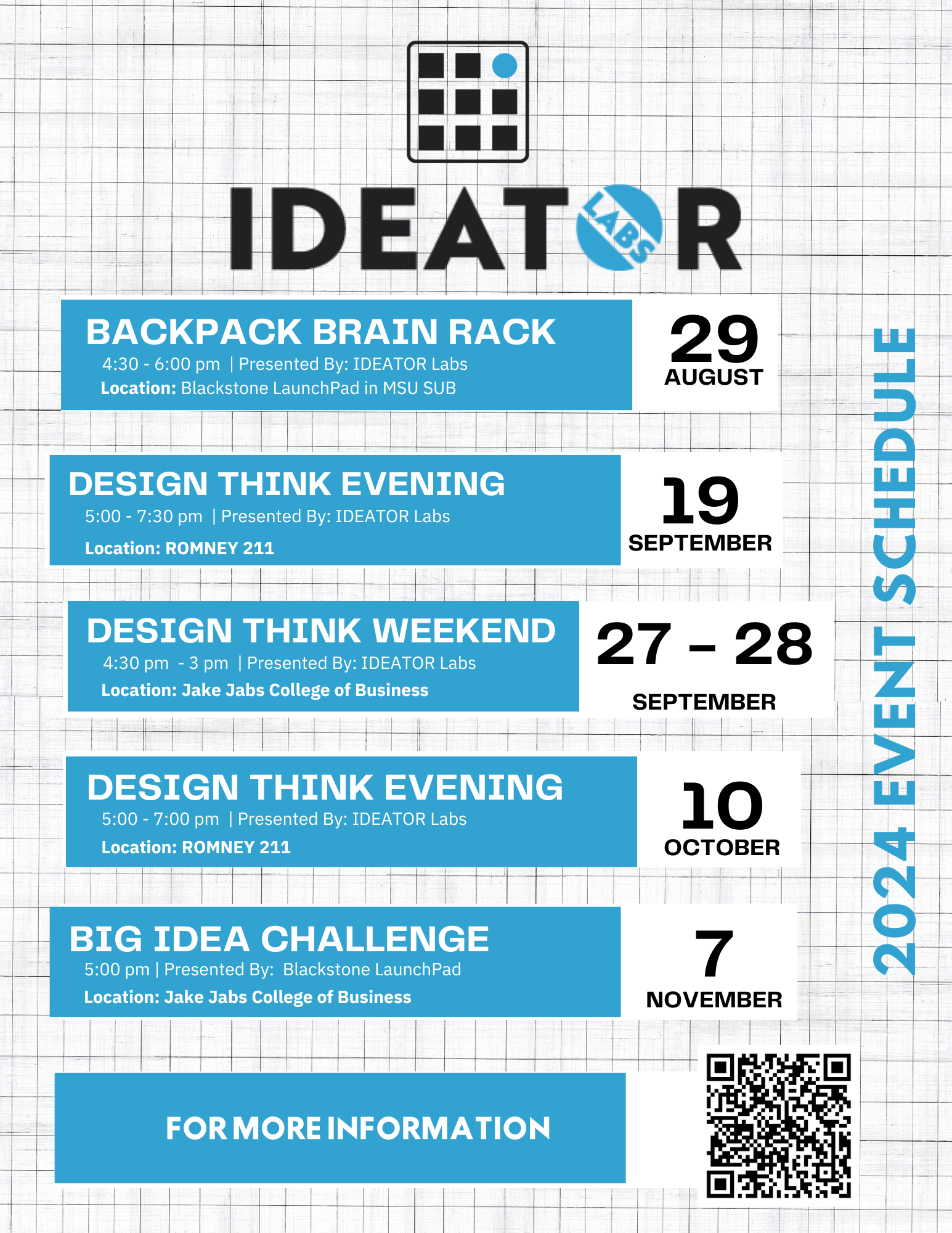 IDEATOR Labs Schedule